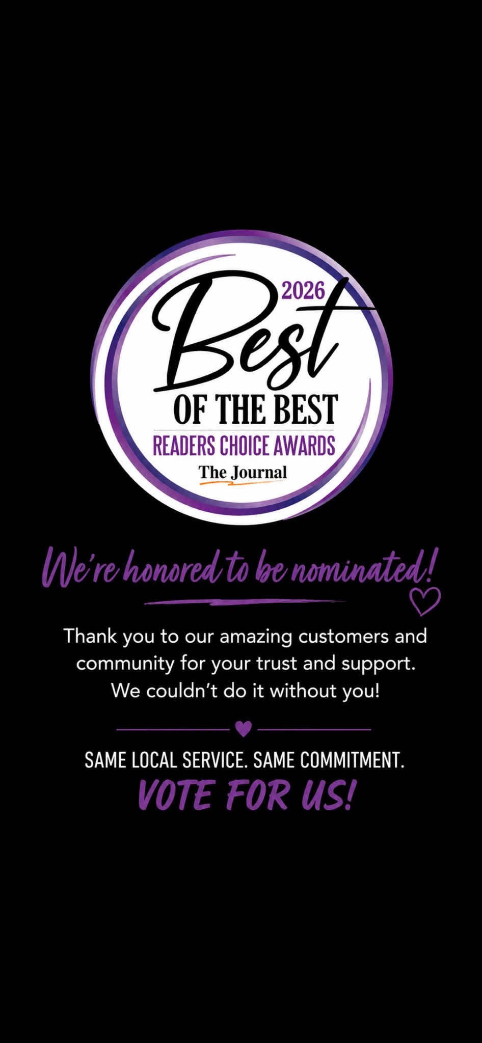 Buckie's Bug Solutions, 2026 Best of the Best Readers' Choice Awards nominee from The Journal
